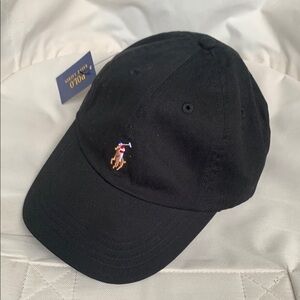 Ralph Lauren Black Polo Cap